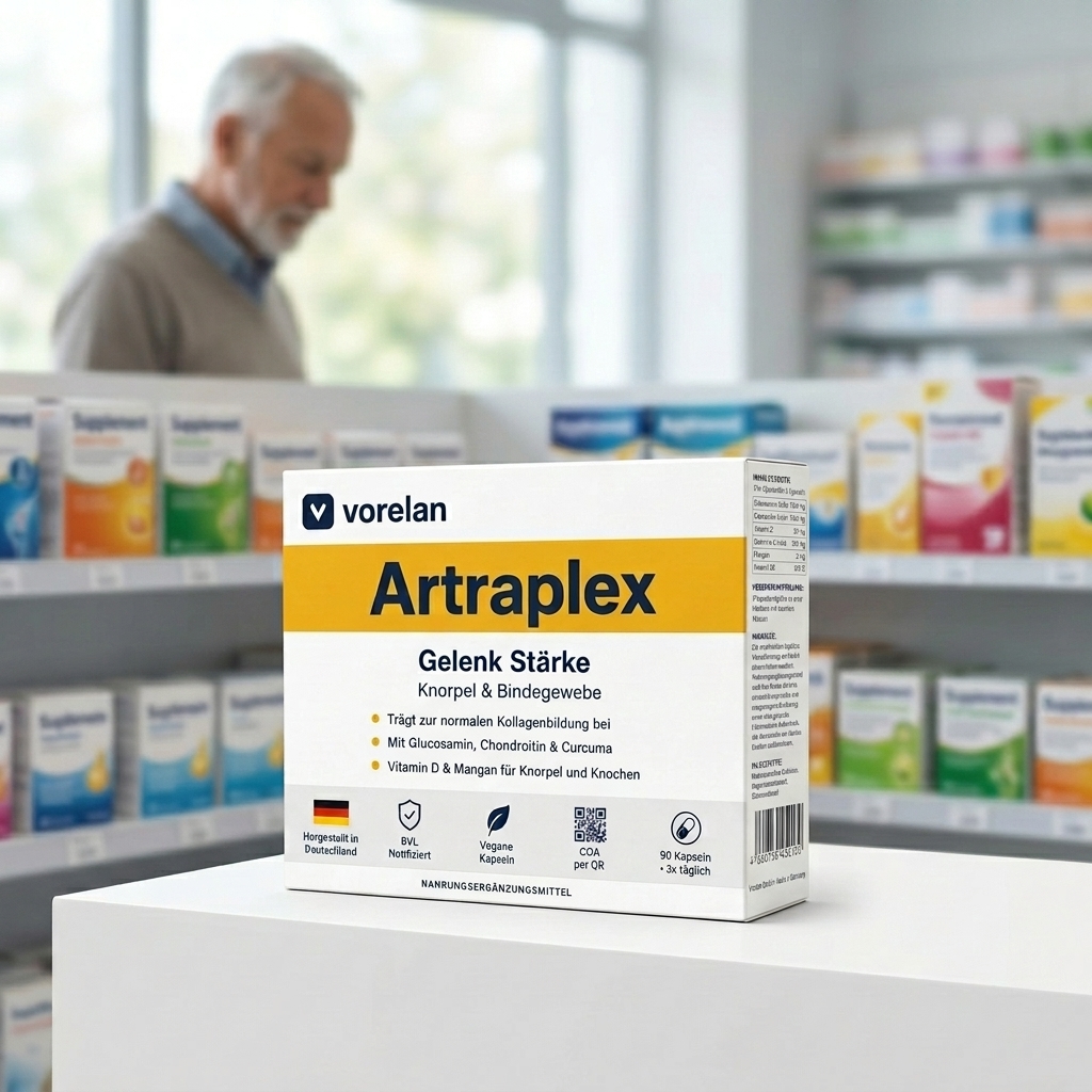 Artraplex Gelenk-Stärke in einem hellen Produktregal